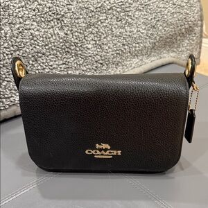 Coach Brown Pebbled Leather Crossbody Bag